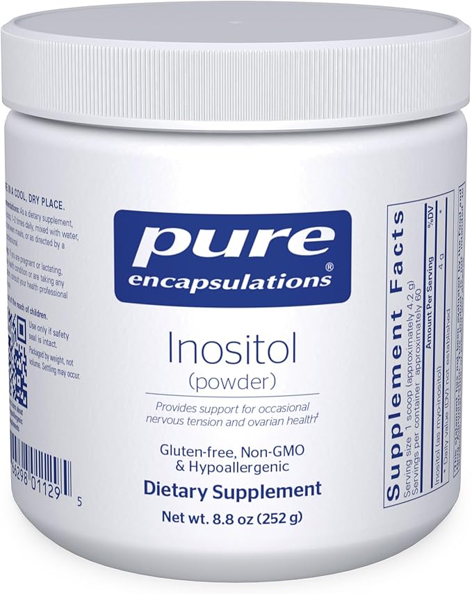 Pure Encapsulations Inositol Powder supplement bottle — Best Practitioner Grade