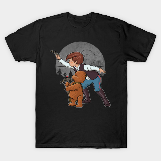 Han Solo And Chewbacca Star Wars Winnie The Pooh Mashup T-shirt