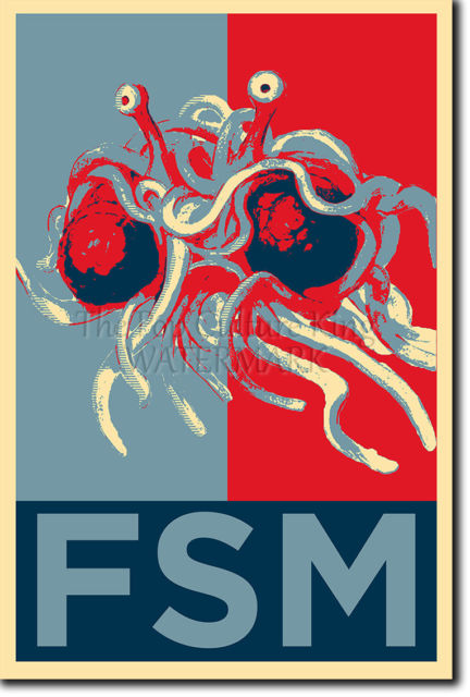 The Flying Spaghetti Monster Poster