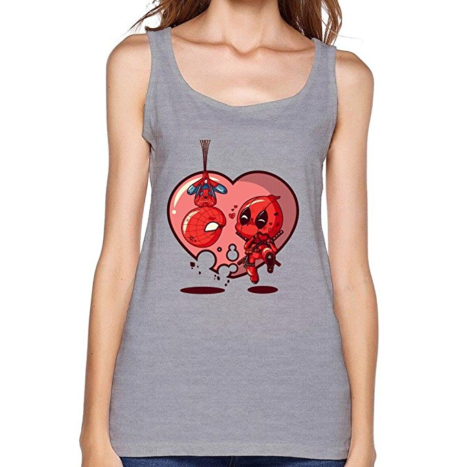 Spiderman and Deadpool Baby Characters Tank Top