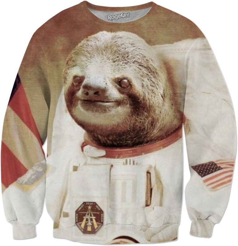 Astronaut Sloth Sweatshirt