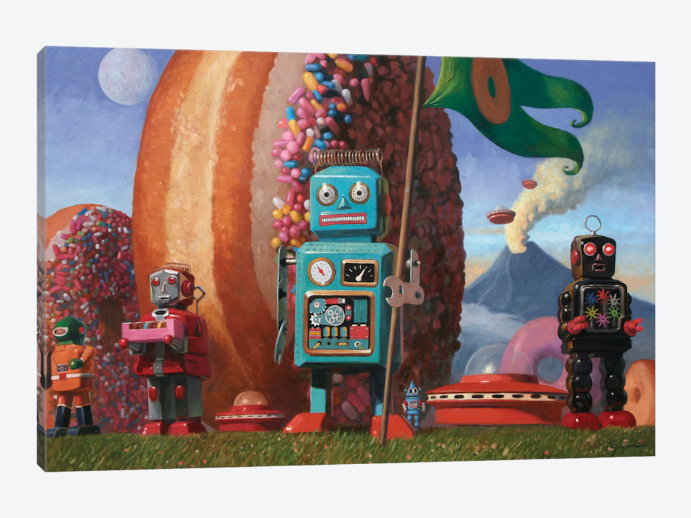 Robot Overlord Art Print