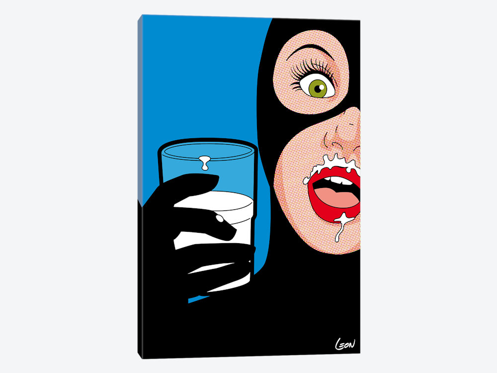 Catwoman Drinking Milk Art Print