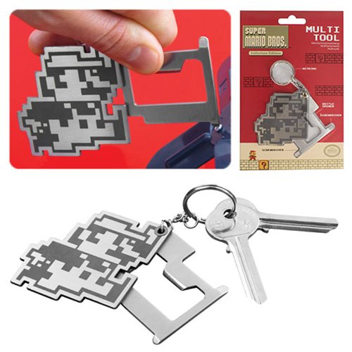 Super Mario Pixel Key Chain and Key Tool