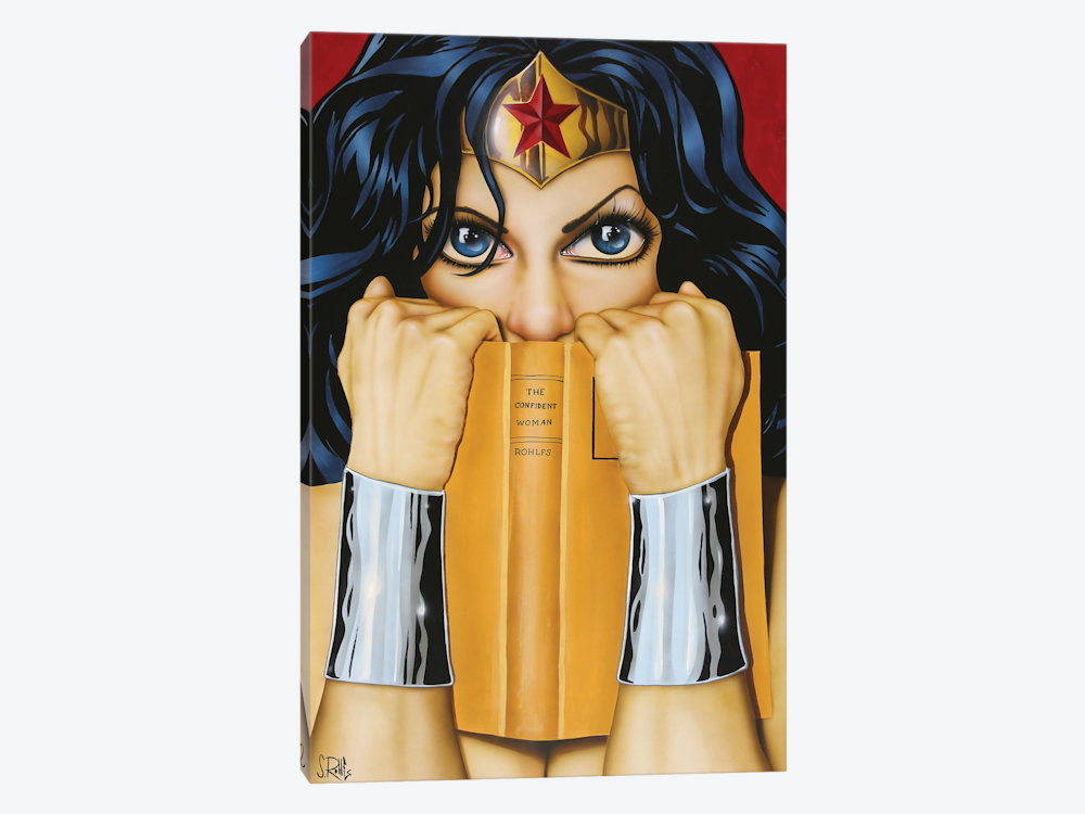 Wonder Woman Reading Art