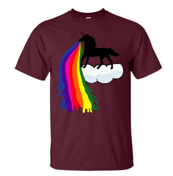 Unicorn Hiding In The Dark Shirt