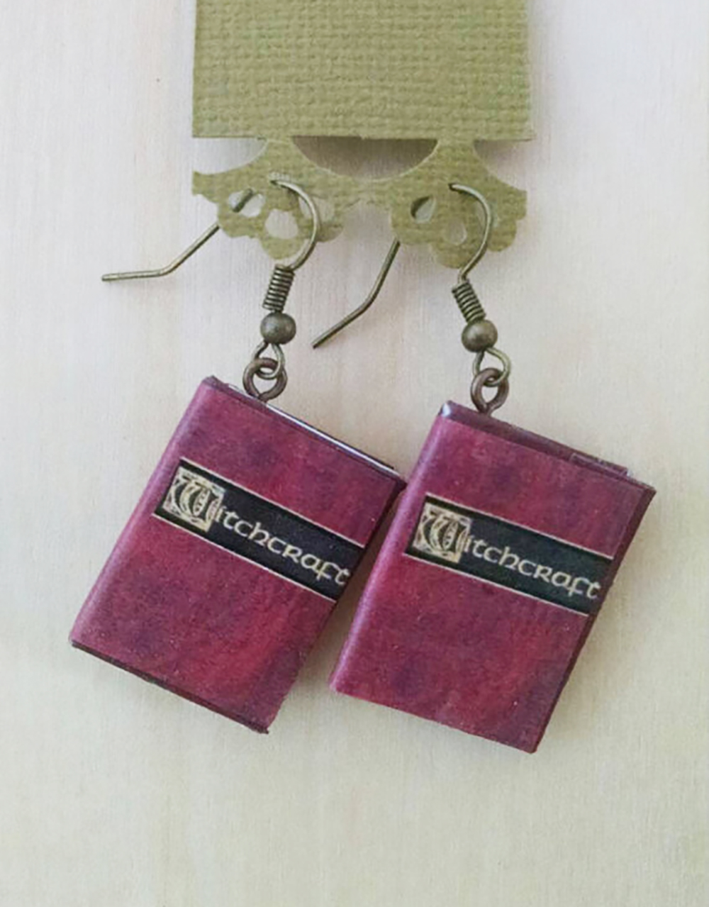 Willow’s Witchcraft Book Earrings