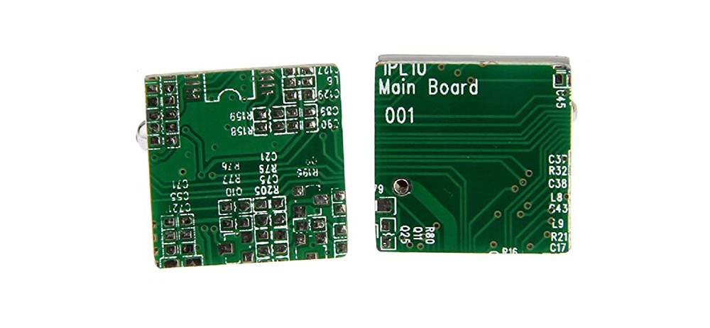 circuitboard cufflinks  