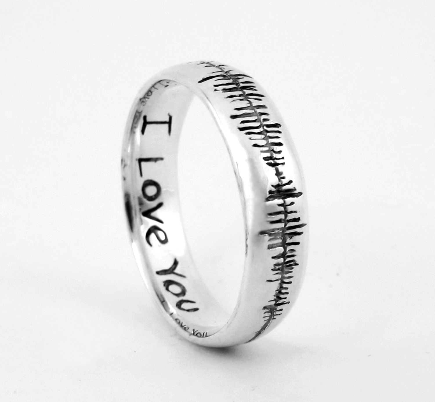 Sound Wave Engagement Ring