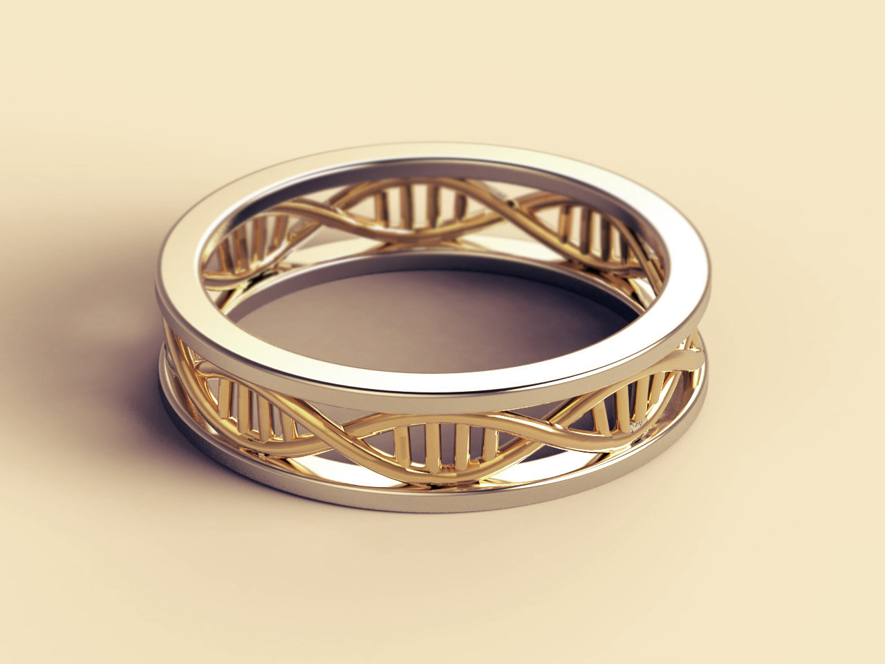 Science DNA Engagement Ring