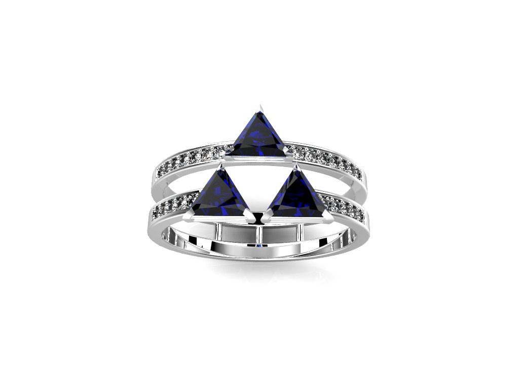 Legend of Zelda Triforce Engagement Ring