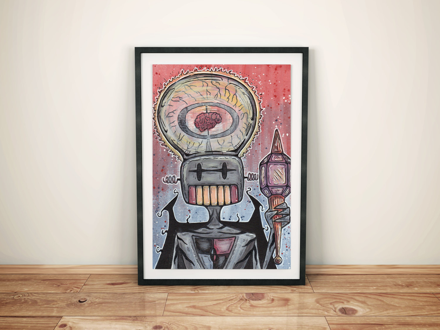 Robot Overlord Painting