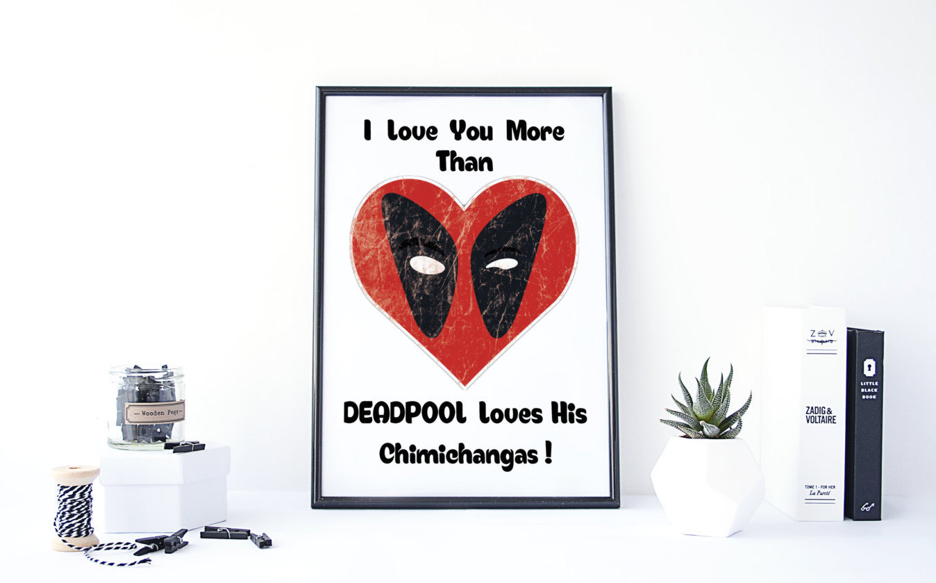 Deadpool Loves Chimichangas Poster