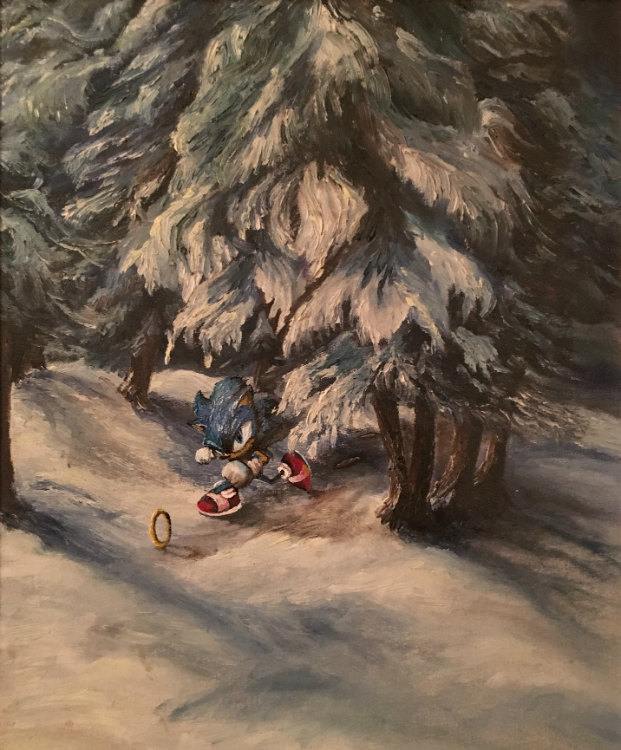 Sonic the Hedgehog Painting 