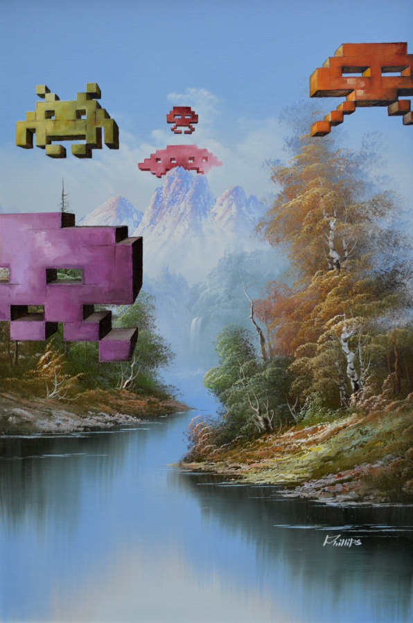 Space Invaders Painting