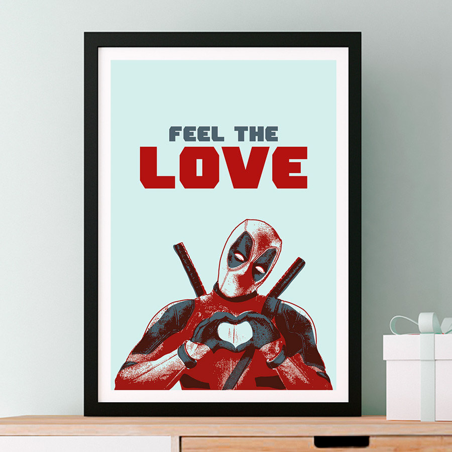 Deadpool Feel The Love Poster