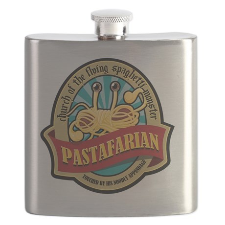 Amazing Flying Spaghetti Monster Flask Bottle