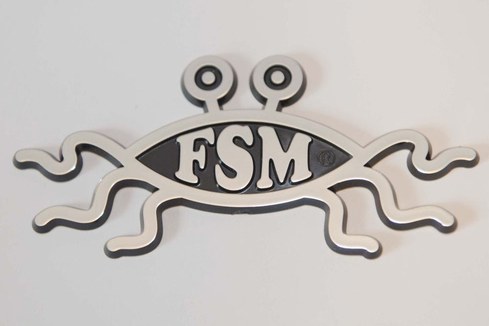 Flying Spaghetti Monster Car Emblem