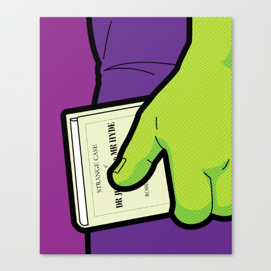 Hulk Reading a Book Art Print