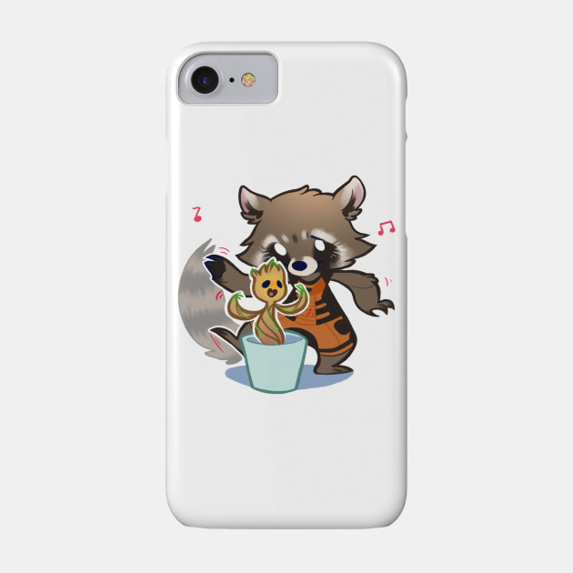 Groot and Rocket Phone Case