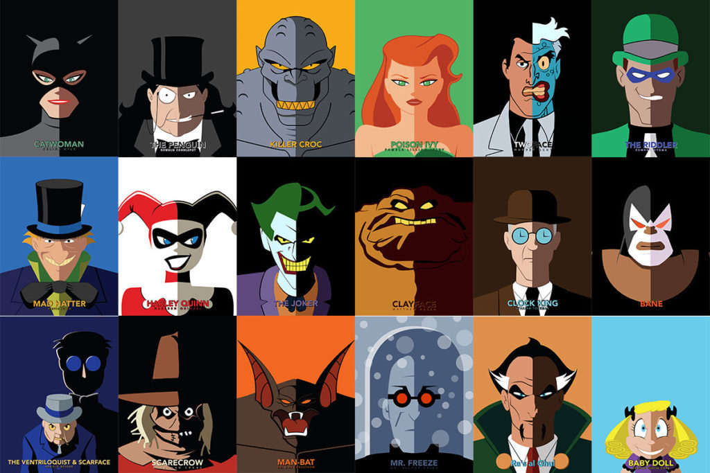 Batman Villains Art