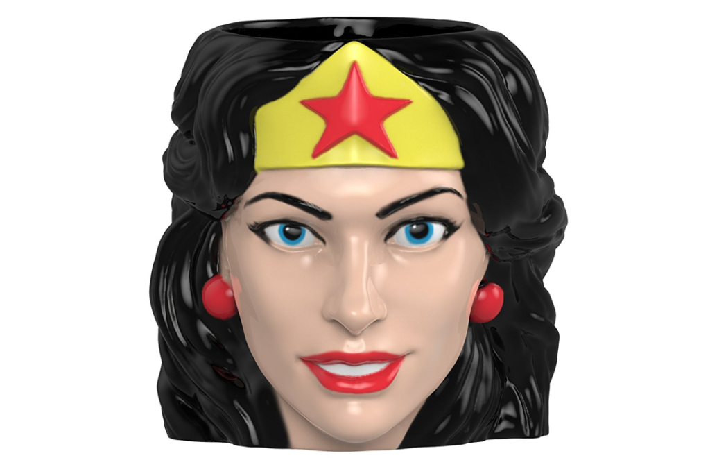 Retro Wonder Woman Head Mug