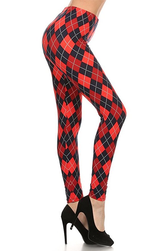 Checkered Harley Quinn Leggings