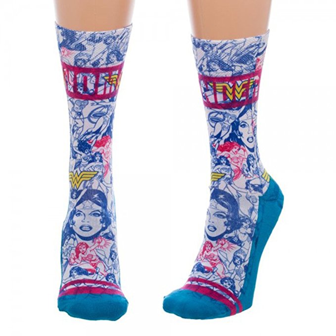 Comic Book Style Wonder Woman Socks