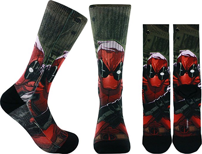 Deadpool Photo Socks