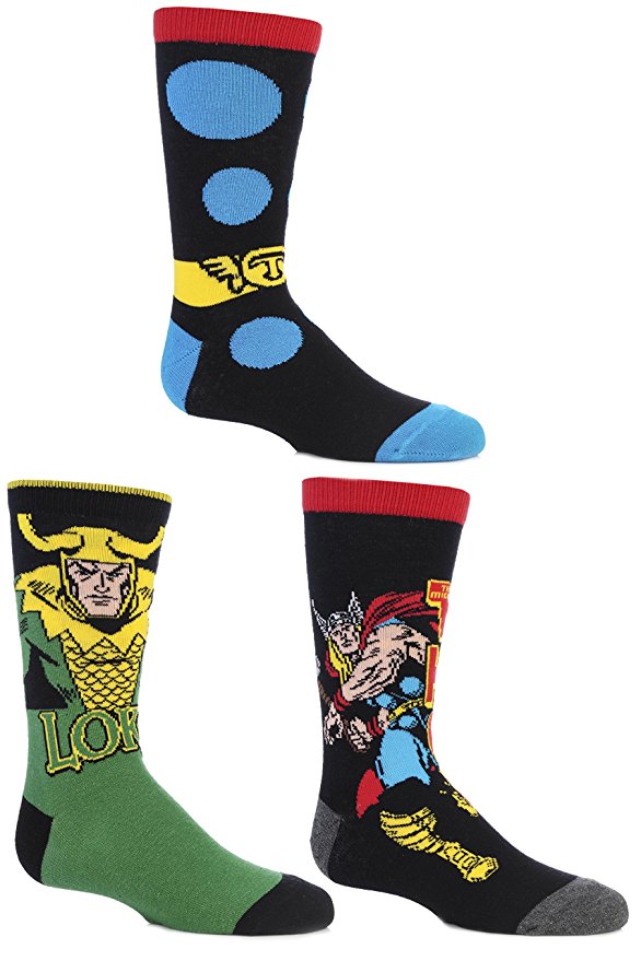 Thor and Loki Comic Socks