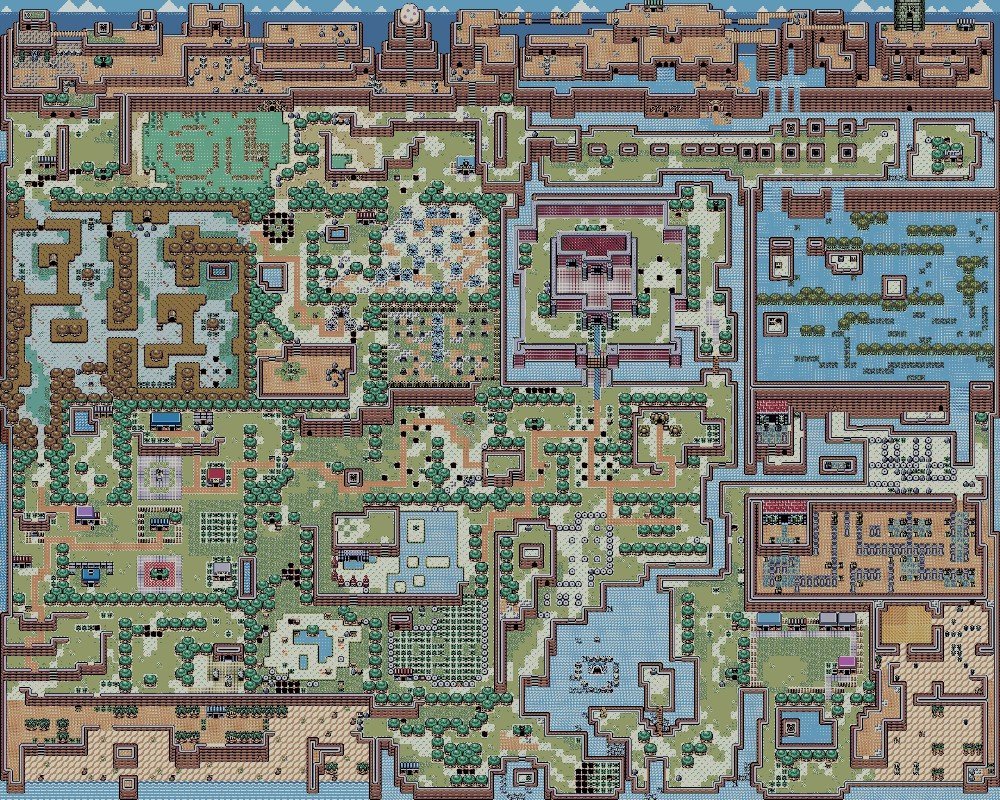 The Legend of Zelda Pixel Map