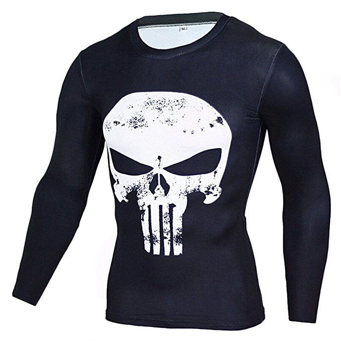 The Punisher Long Sleeve Compression Shirt