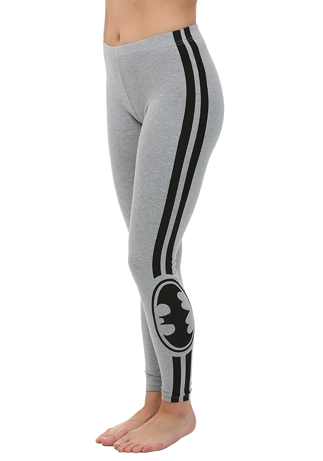 Bioworld Gray Stripe Batman Leggings