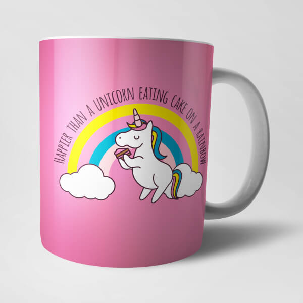 Happier Than a Unicorn Mug