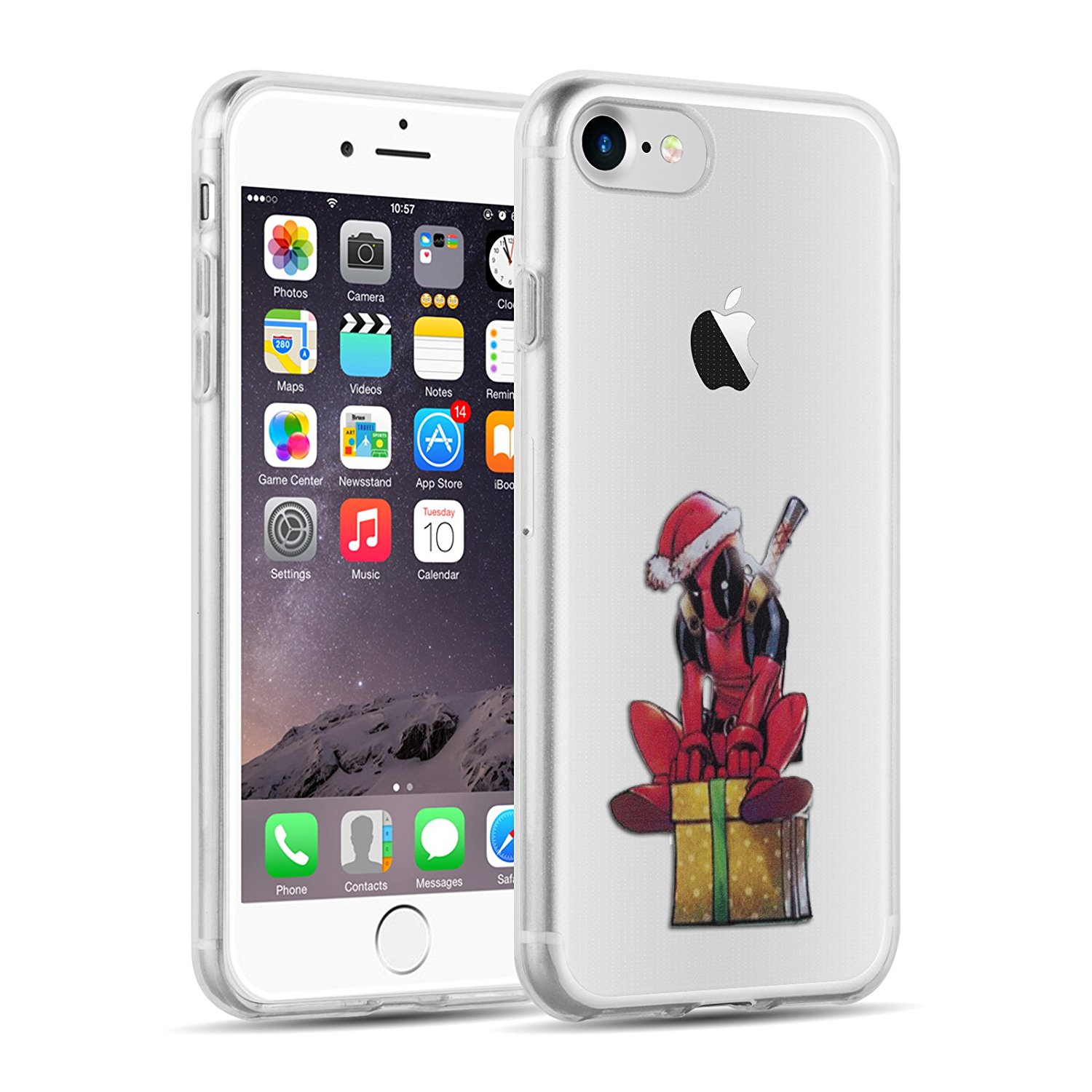 A Very Deadpool X-Mas iPhone Case