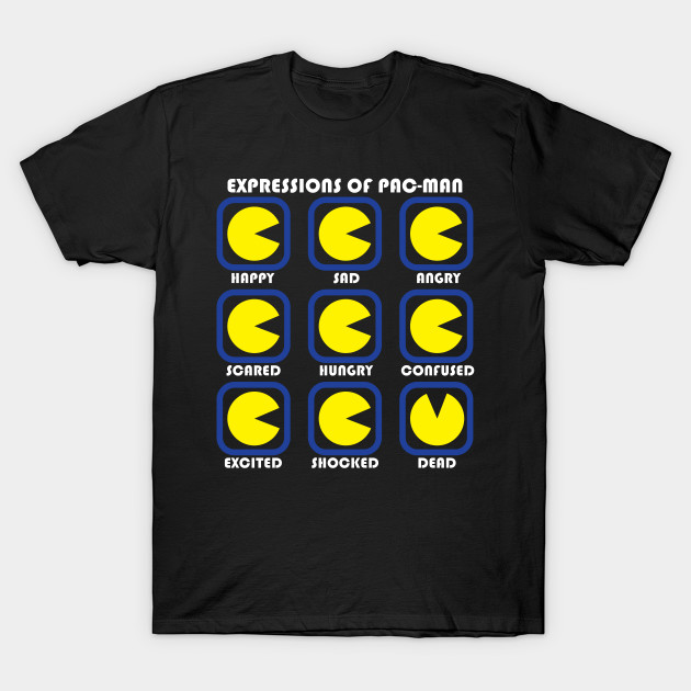 Black Pac-Man Expressions Shirt