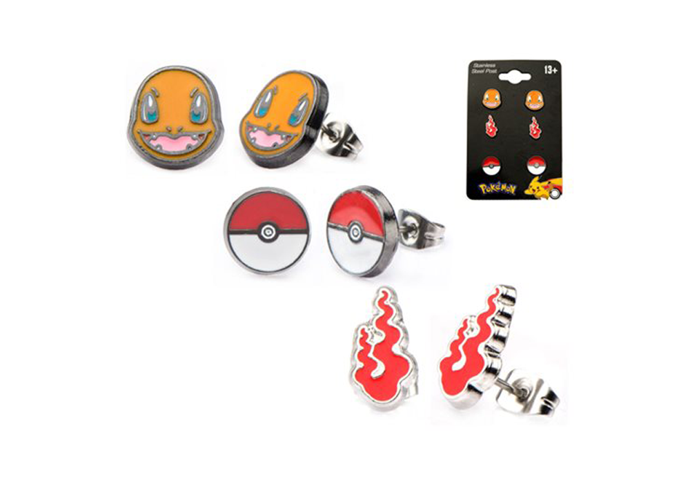 CCharmander Earrings 3-Pack