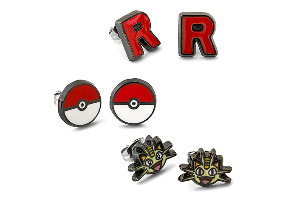 Team Rocket 3-Pack Earrings Set