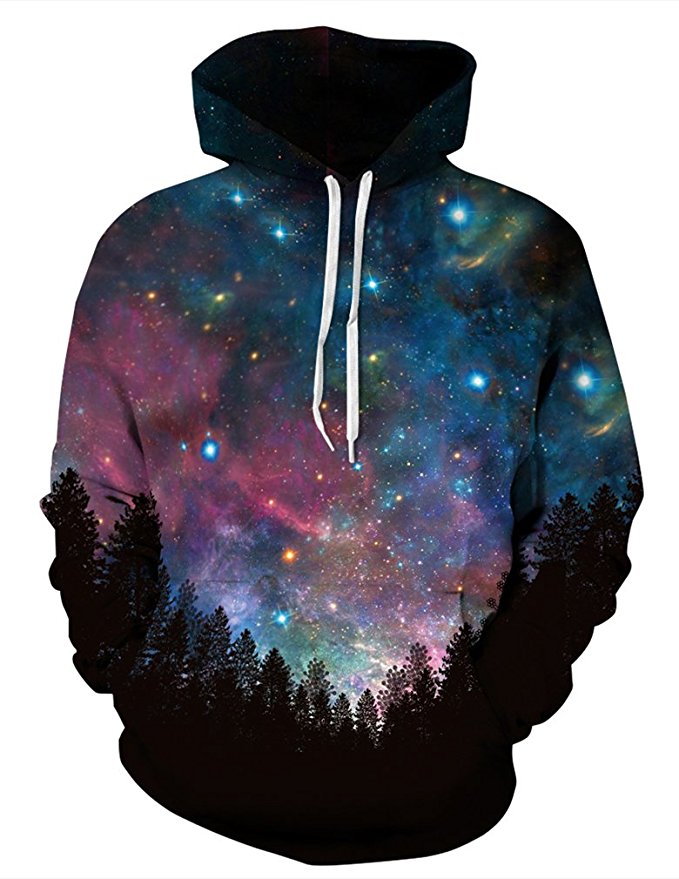 All-Over-Print Galaxy Hoodie