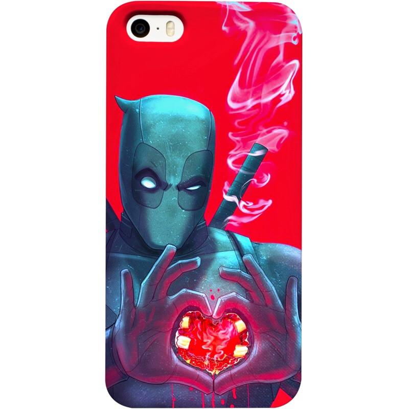 Deadpool Heart iPhone Case