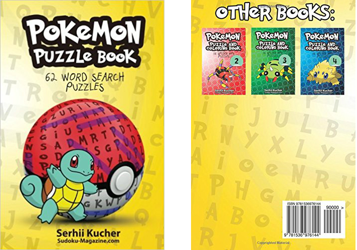 Pokemon Word Search Puzzle Book