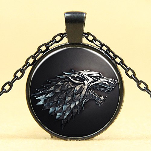 Winterfell Direwolf Stark Game of Thrones Necklace