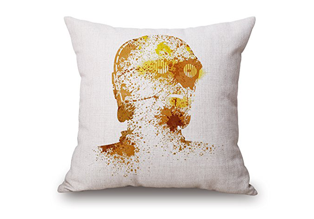 Watercolor C3PO Star Wars Pillow Case