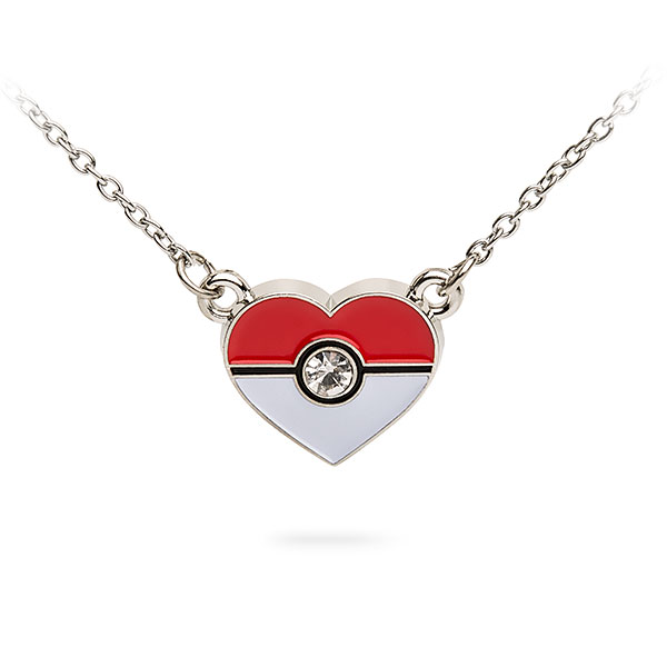 Poké Ball Heart Necklace