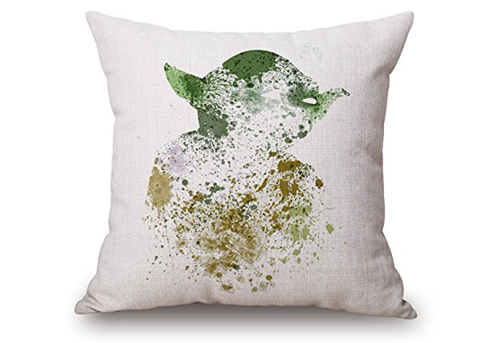 Watercolor Yoda Pillow Case