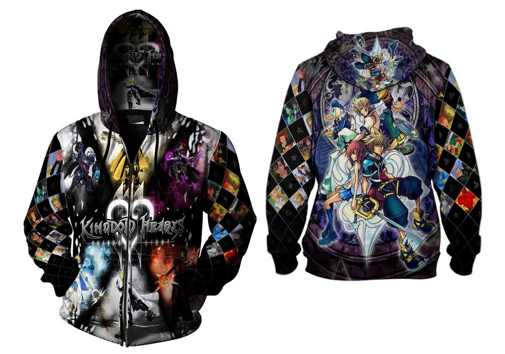 All Over Print Kingdom Hearts Hoodie