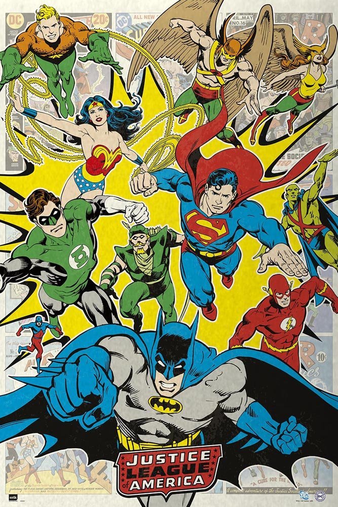 Comics Style Justice League Poster