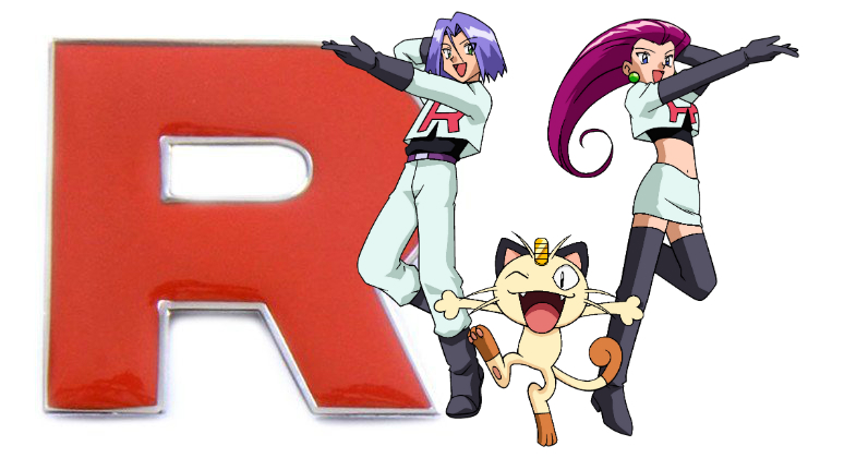 Glossy Team Rocket Pin