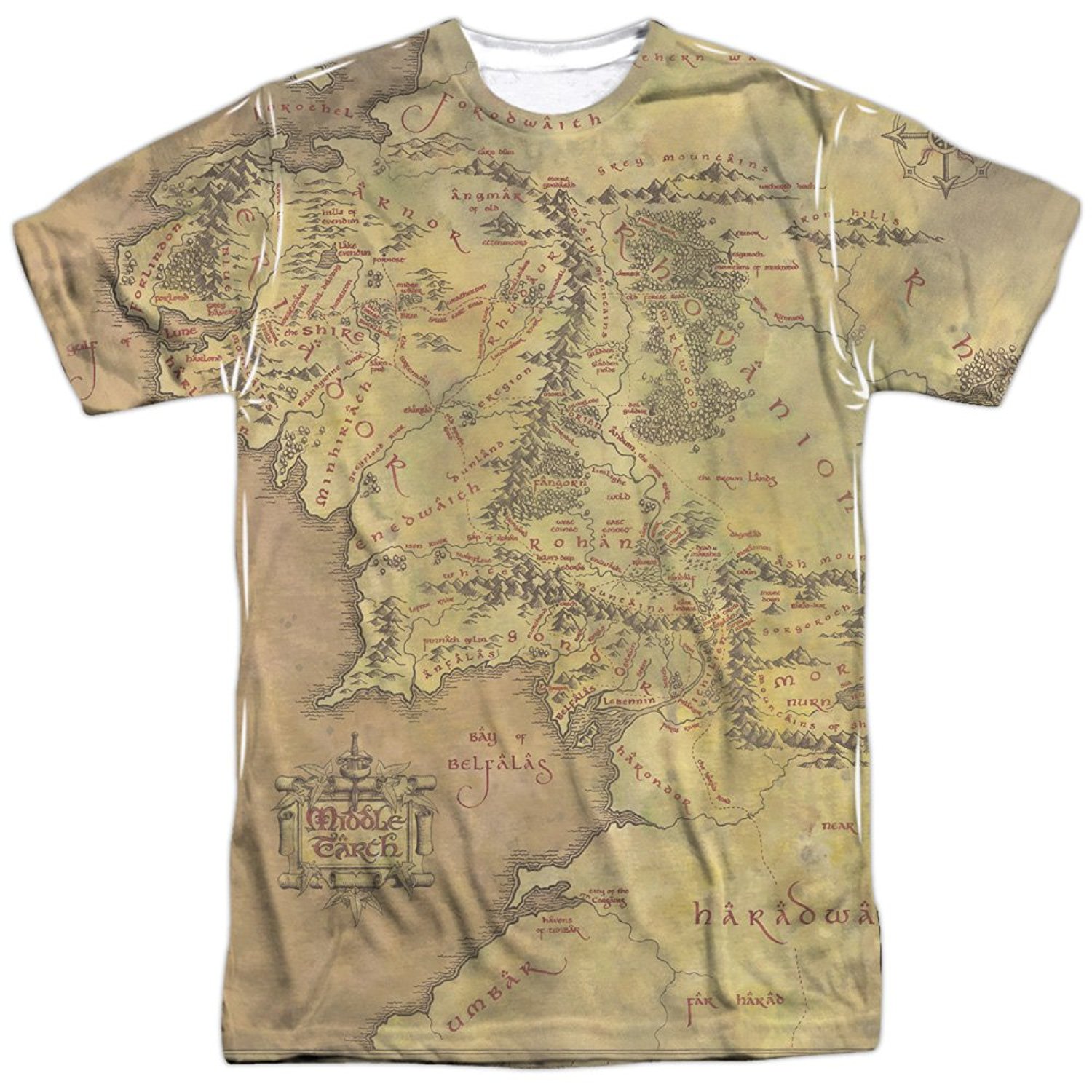 Map of Middle Earth Shirt