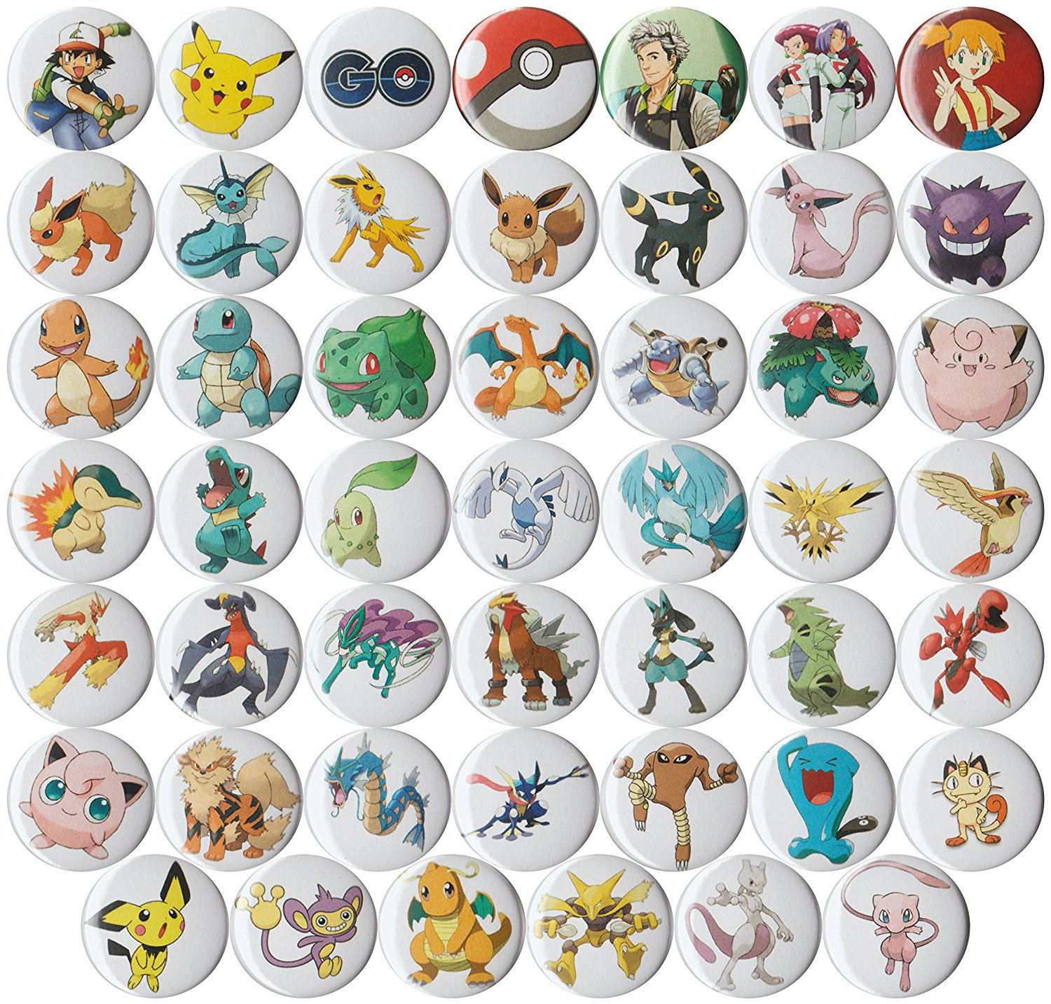 Set of 48 Pokemon Pins